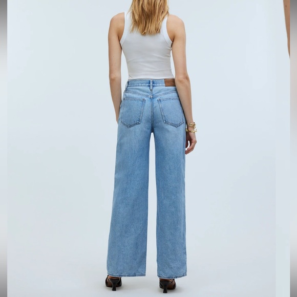 Madewell superwide-leg jeans in Ahern wash - Picture 4 of 6